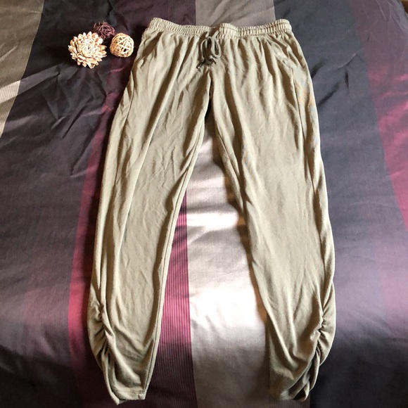 Army Green “Genie” Style pants - Picture 2 of 3
